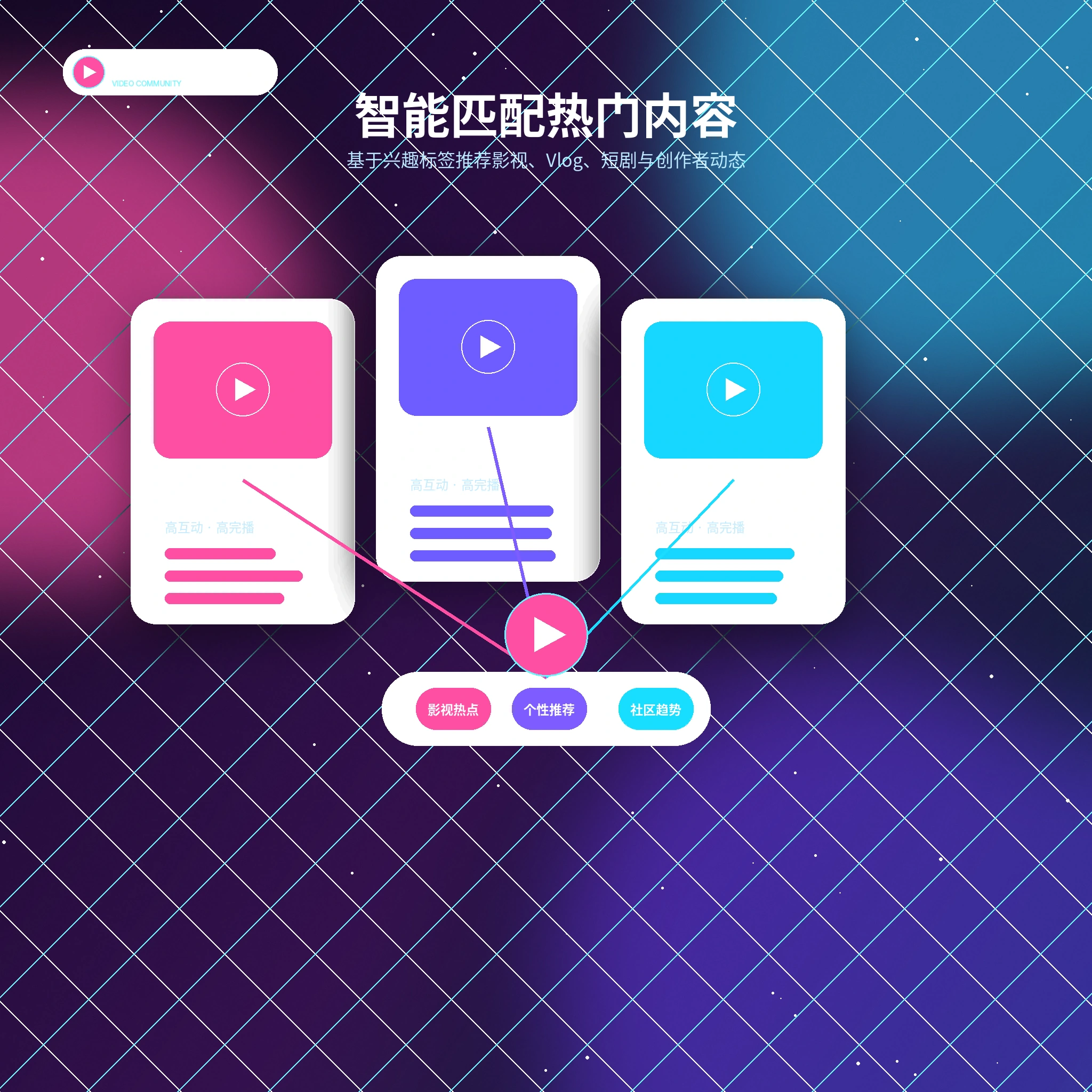 糖心vlog兴趣匹配服务展示